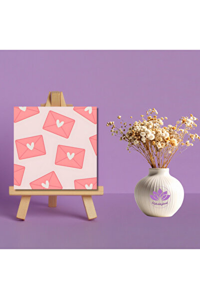 LİLYHOBBYLAND Sayılarla Boyama Kiti 20x20 cm Sevgililer Günü Aşk Dolu Mini Tu...