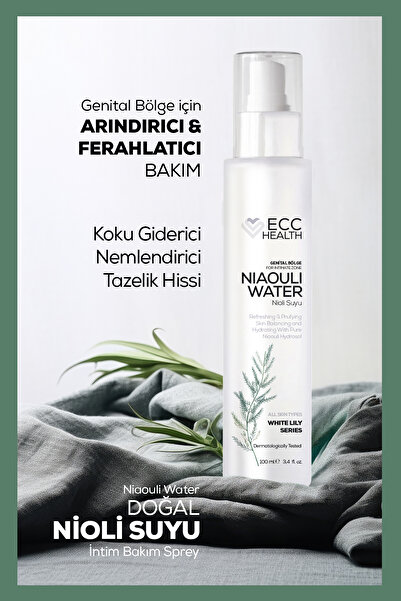 Ecc HEALTH Genital Bölge Koku Giderici, İntim Bakım Spreyi | %100 Saf Nioli S...