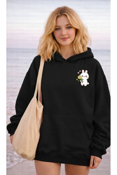 Infire clothing سويت شيرت للجنسين مصنوع من القطن بنسبة 100% مطبوع بغطاء رأس