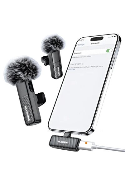 STFAST Kablosuz Yaka Mikrofonu Type-C Şarjlı Çok Yönlü Ses Gürültü Önleyici V...