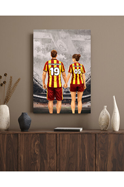 ABENOVA Kişiye Özel Taraftar Çift Tablosu – İsim & Numara Yazılabilir