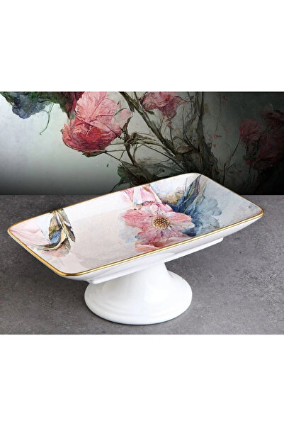 Panayır Home Pink Ayaklı Çikolata Tabağı