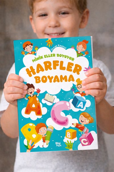 Parodi Yayınları Little Hands Grow up Letters and Numbers Coloring Book |   Set of 2 |   Preschool Educational Painting