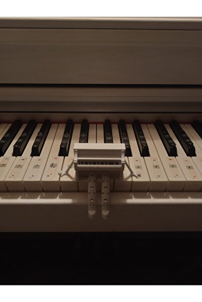 kosmiq joy Beyaz Mini Ayaklı Piyano Dekoratif Figür – Müzik Severler İçin Şık...