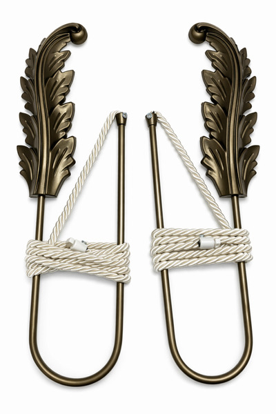 MMTHOME Dekoratif Yaprak Fon Perde Tutacağı | Delme & Vida Yok | Pratik Kulla...