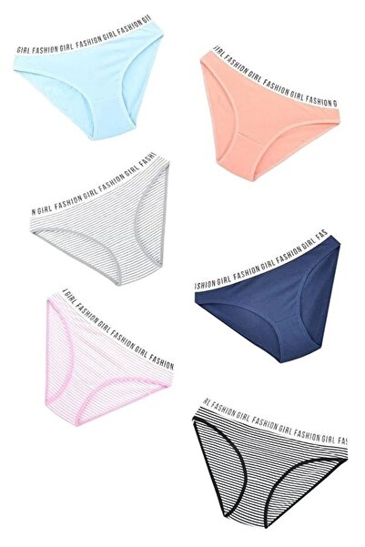 Meyzz Женски ултра удобни модни бикини с принт, 6 броя в пакет