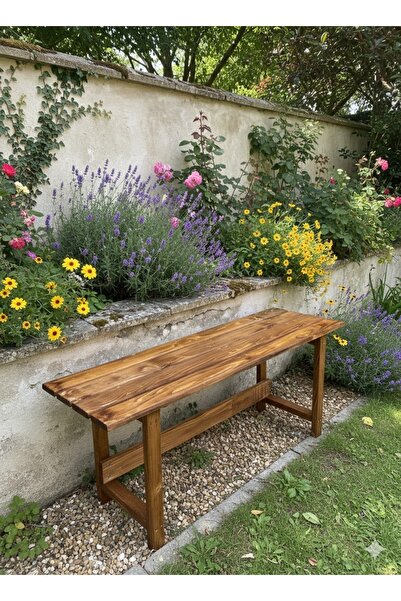 KARAS AHŞAP MASİF AHŞAP BANK BENCH SANDALYE MUTFAK BANKI 100cm*30 cmCEVİZ RENK