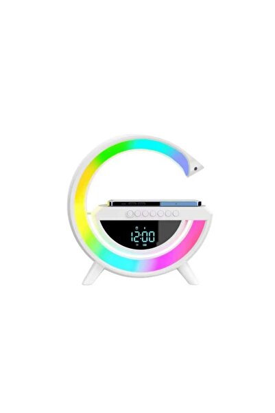 OEM Incarcator Wireless 4in1, 15W, Bluetooth Speaker, Lampa Smart LED RGB, Ceas, AUX