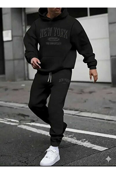 Framgan Set de trening pentru bărbați, personalizat, cu imprimeu New York, ne...