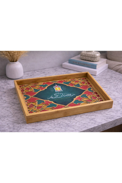 LUXURIOUS TRAY Elegant wooden tray with a glass base – a sophisticated touch ...