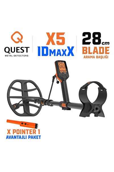 Quest X5 IDmaxX Metal Dedektörü – XPointer 1 HEDİYELİ