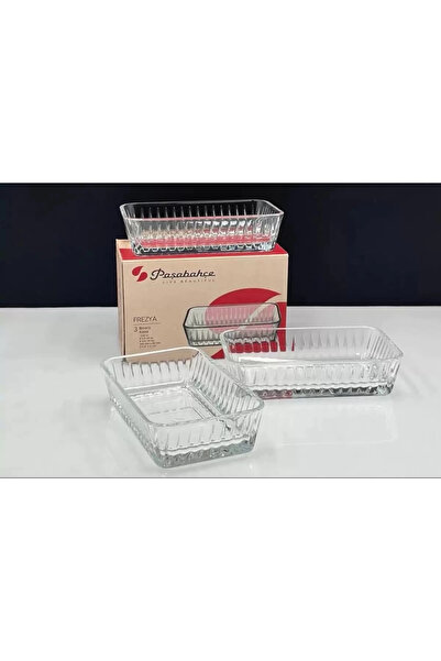 Paşabahçe طقم أطباق تقديم فريزيا 530323 مكون من 3 قطع