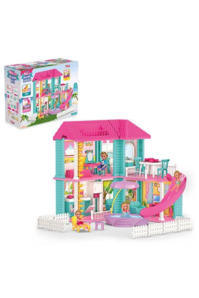 DEDE Mila’nın Bebekli Miami Evi – Miami Temalı Oyuncak Seti, 3+ Yaş, Yerli Ür...