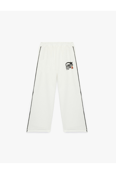 Koton Ελαστική μέση με τύπωμα με ρέλι Φόρμα Φούτερ