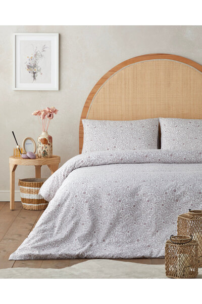 English Home Ivy Blush Kolay Ütülenir Çarşaflı Çift Kişilik Nevresim Takımı 2...