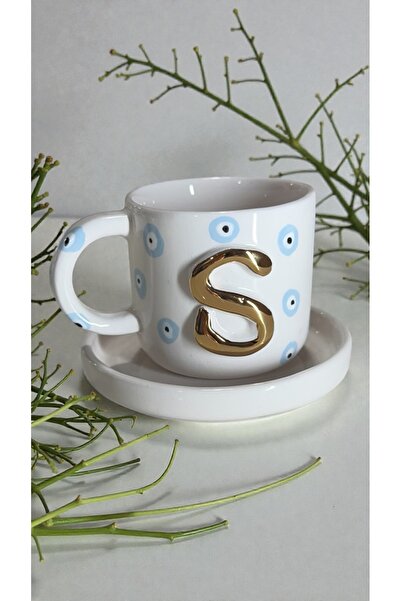 Deniz Kızı Seramik Letter O Handmade Ceramic Cup