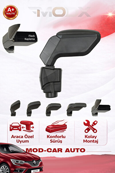 MODxAUTO RENAULT MEGANE 4 2016+ ARACA ÖZEL ÜRETİM KOL DAYAMA (KOLÇAK) VİDASIZ A+