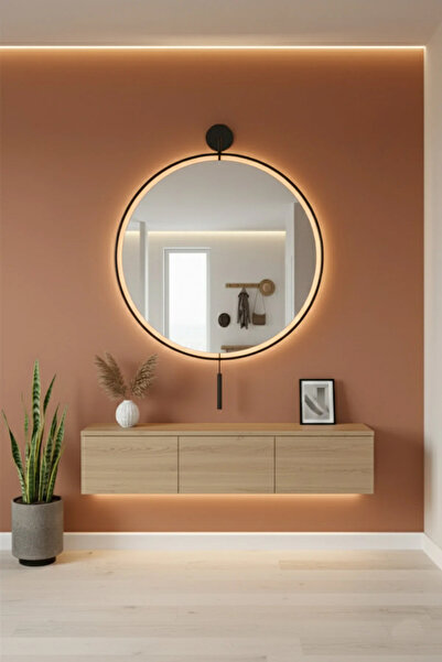 SEVİNÇ KONSEPT LED li SİYAH Mirror AYNA 50*75 cm, 60*80 cm, 75*95 cm Dekorati...