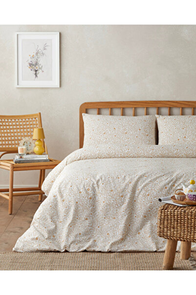 English Home Ivy Blush Kolay Ütülenir Çarşaflı Çift Kişilik Nevresim Takımı 2...