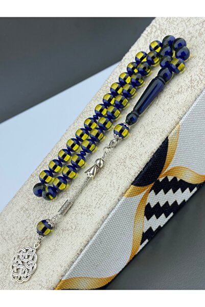 Tesbih Store Globe Cut Vernier Powder Amber Prayer Beads