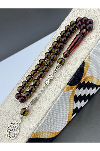 Tesbih Store Globe Cut Vernier Powder Amber Prayer Beads