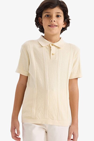 DeFacto Boy's Polo Neck Knit Sweater G0902A826Sp