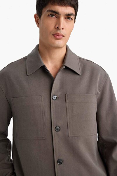 DeFacto Slim Fit Lined Coat F7756Ax26Sp