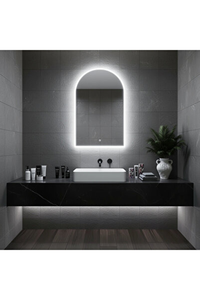 70*40 Beyaz Işıklı Banyo Aynası