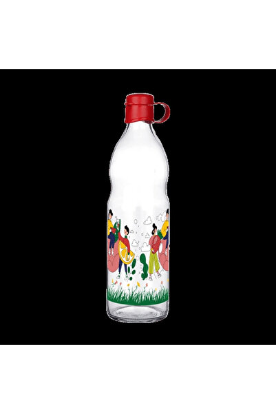 byhodi زجاجة ماء زجاجية منقوشة من فريدو 1000 مل (599)
