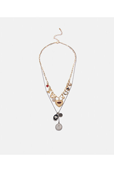 Twist ÇİFT RENKLİ KOMBİNE UÇLU KOLYE SETİ