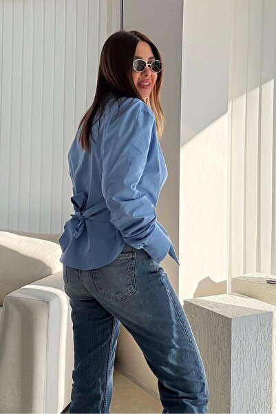 ELVAN TOLON Blue Belted Shirt