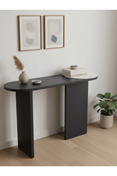 BEC13 Modern console table with a luxurious oval design