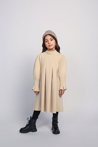 Obaha Beige A-line dress
