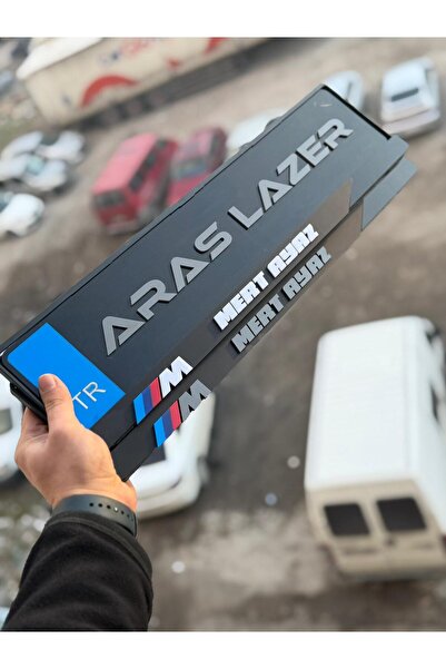 Aras Vizyon Tasarım BMW M Logolu Lüx Mat Pleksi Kabartmalı 3D Plakalık