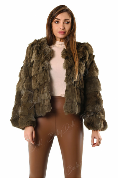 Babydoll Fashion Fox fur coat
