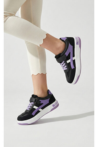 Moda Lime Devojčice sportske cipele sa čičkom Elastično đon Antilop detaljan ...