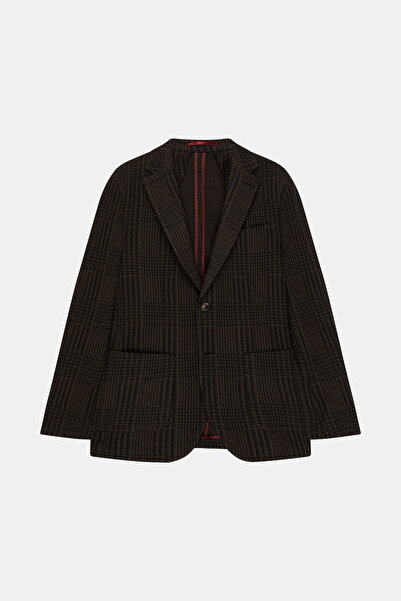 W Collection KAHVE DÜĞMELİ YÜN CEKET