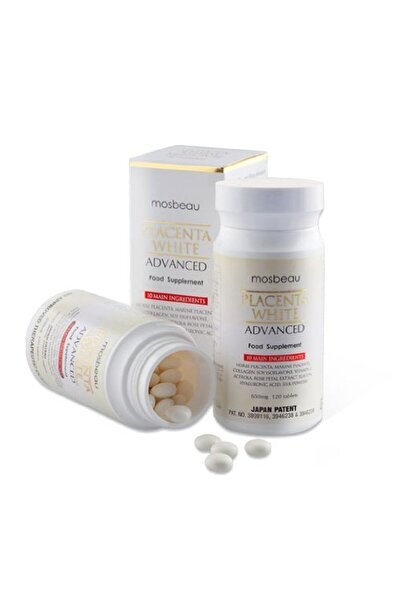 Mosbeau مكمل بلاسنتا وايت المتطور لتفتيح البشرة