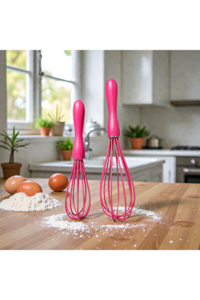 IVORY Silicone Whisk Set 2 Pieces Fuchsia