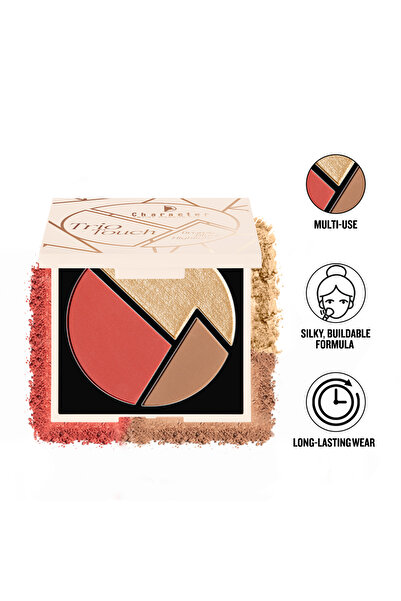 Character باليت أحمر الخدود والإضاءة البرونزية الثلاثية اللمسة