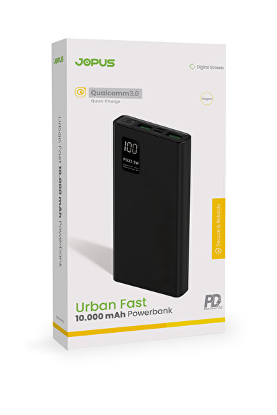 Jopus 10000mAh PowerBank PD 22.5W Hızlı Şarj - Dijital Ekranlı - Taşınabilir ...