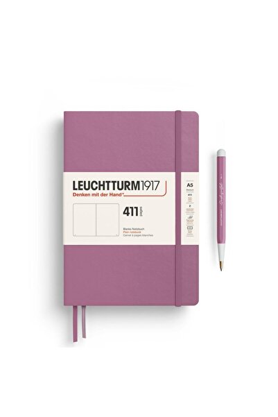 Leuchtturm1917 Not Defteri Orta Boy (A5), Sert Kapak, 411 Numaralandırılmış S...