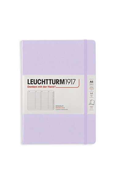 Leuchtturm1917 Hardcover 100 gr. Caiet de adrese A5 din hârtie Liliac 370359