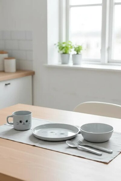 Miniso Sevimli Evcil Hayvan Serisi 5 Parça Çatal Kaşık Bıçak Seti