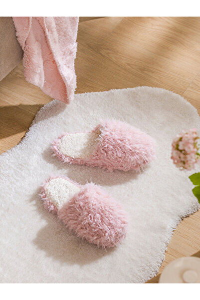 LC Waikiki Özmarka Yeni Sezon Düz Pelüş Kadın Ev Terliği