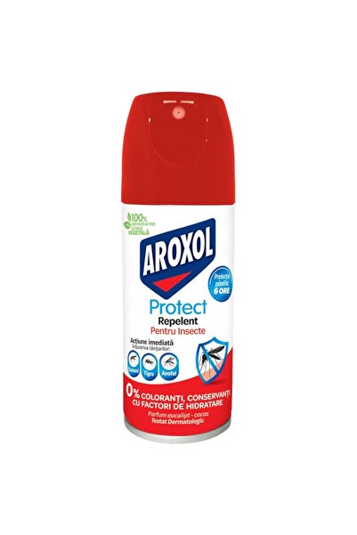 Aroxol Set of 3 x Aroxol Mosquito Repellent Spray, Protect, 100 ml