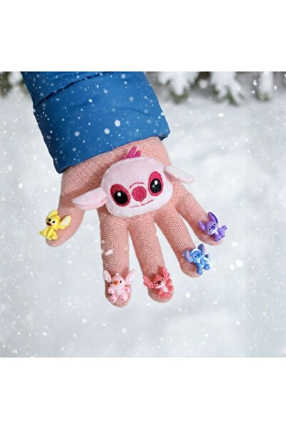 EliraToka В'язані плюшеві зимові дитячі рукавички з фігурними пальцями та ігр...