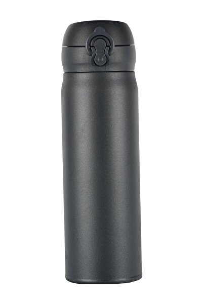 Miniso Klasik Serisi Flip Top Tasarımlı Yalıtımlı Termos 450 mL (Siyah)