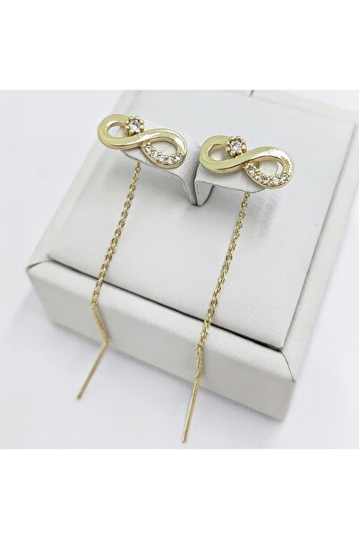 Milena Cercei Placati Cu Aur 14k in Doua Straturi, hipoalergenici, - Lungime 5cm