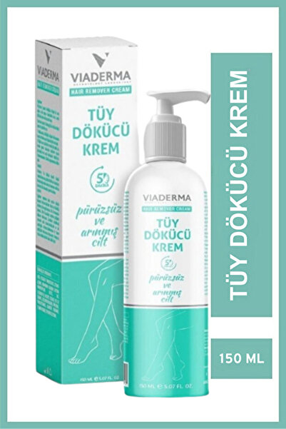 Viaderma Tüy Dökücü Krem - 150ml, Tüm Cilt Tiplerine Uygun, Pratik Kullanım